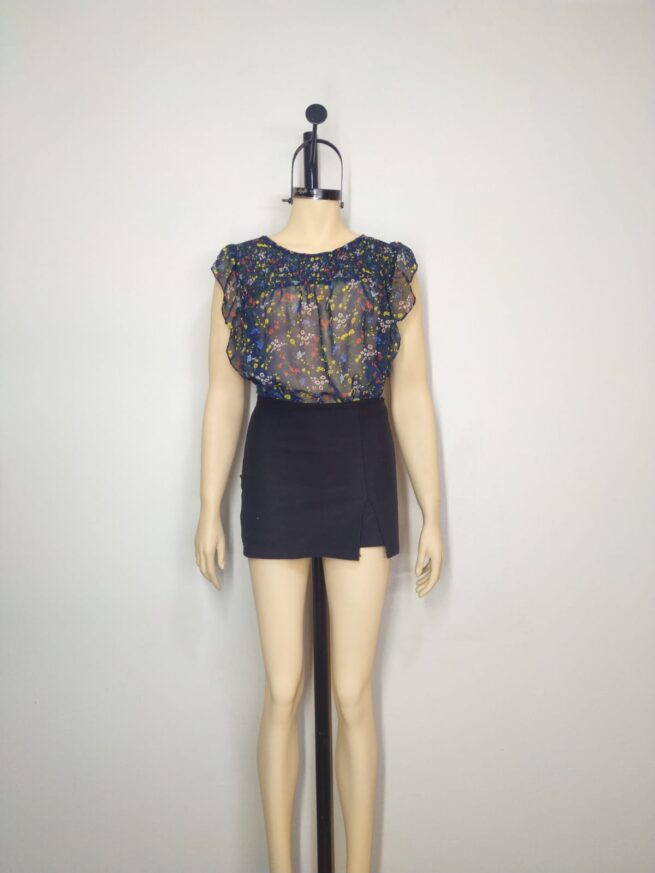 Blusa azul gasa M