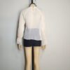 Blusa gasa corrugado crema M - Imagen 2