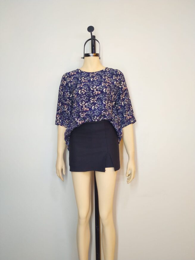 Blusa mesh azul ML