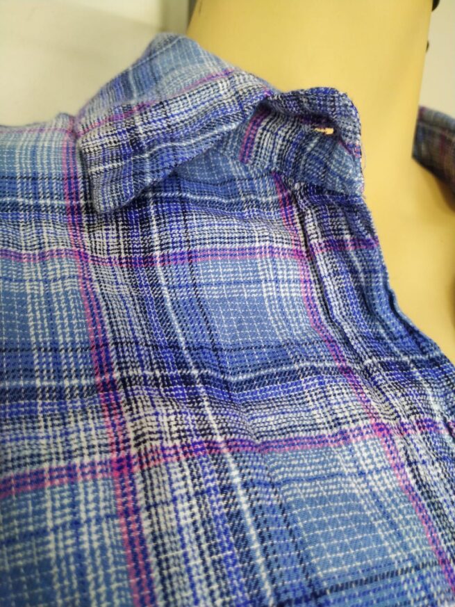 Camisa Cuadros acero oversize M - Imagen 4