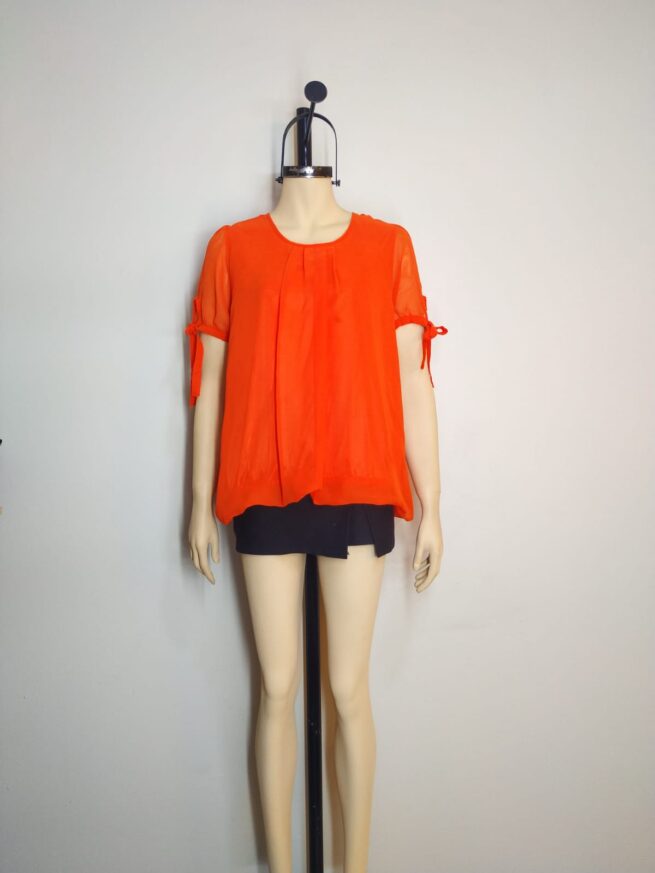 Blusa naranja L - Imagen 3