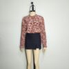 Blusa vino floreada M