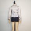 Blusa satín  corrugado gris S - Imagen 2