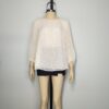 Blusa crema brillos L - Imagen 3