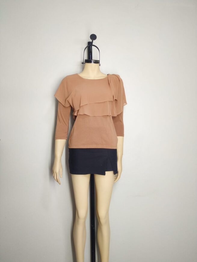 Blusa gasa y algodón SM - Imagen 2
