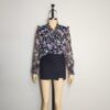 Blusa gasa negra L