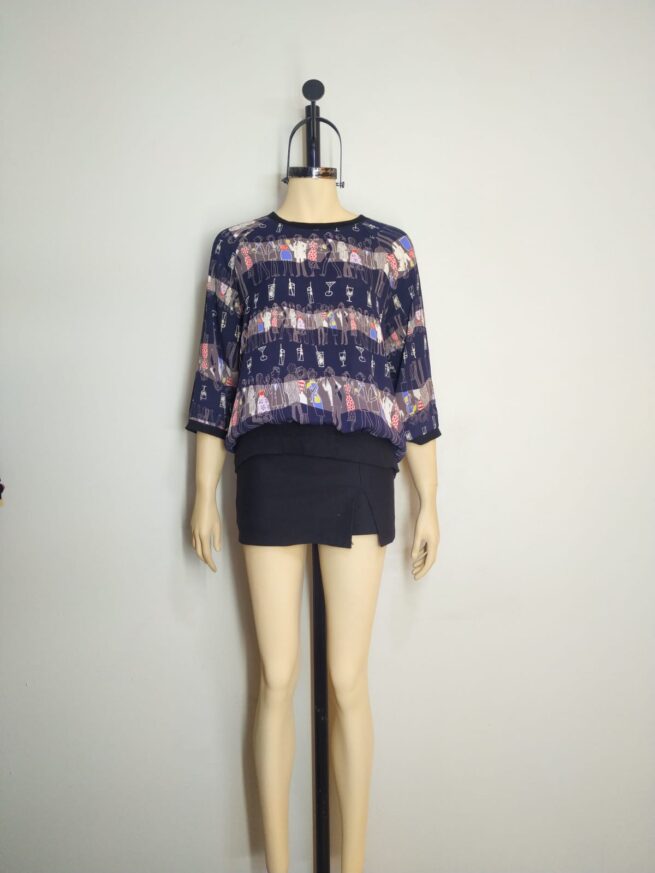 Blusa azul ML