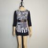 Polivestido negro blanco M