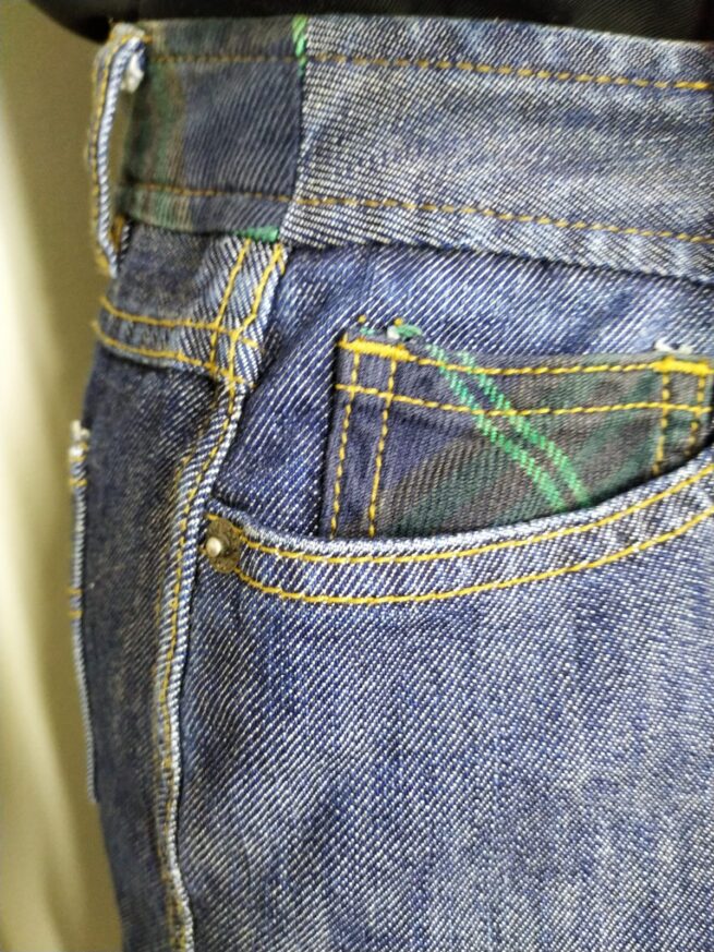 Falda denim azul SM - Imagen 3