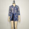 Blusa mesh acero M
