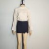 Blusa gasa corrugado crema M