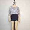 Blusa gasa gris L