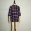 Blusa gasa azul cuadros L - Imagen 2