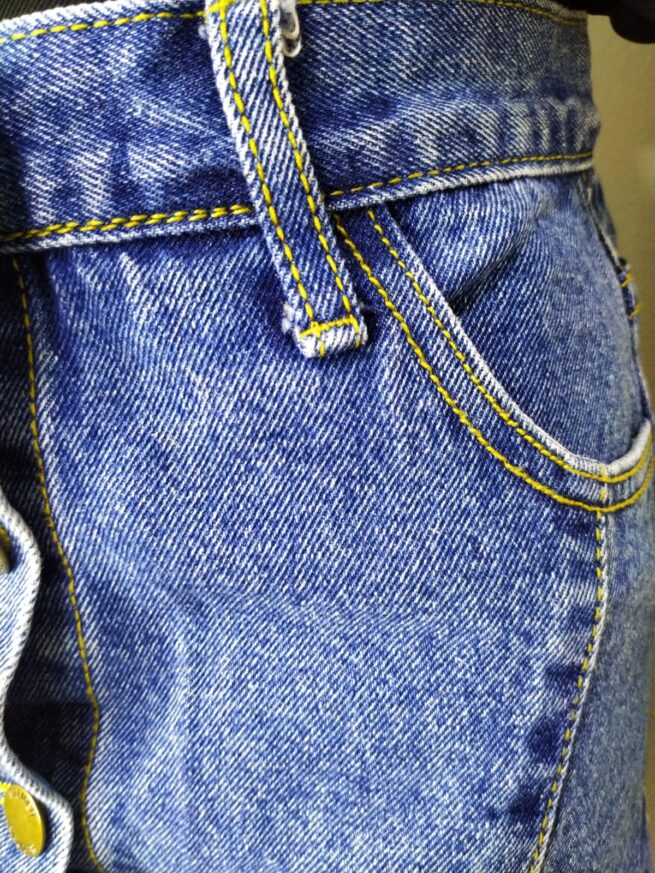 Falda denim botones XS - Imagen 4