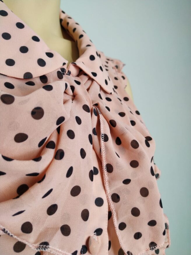 Blusa rosa puntos S - Imagen 4