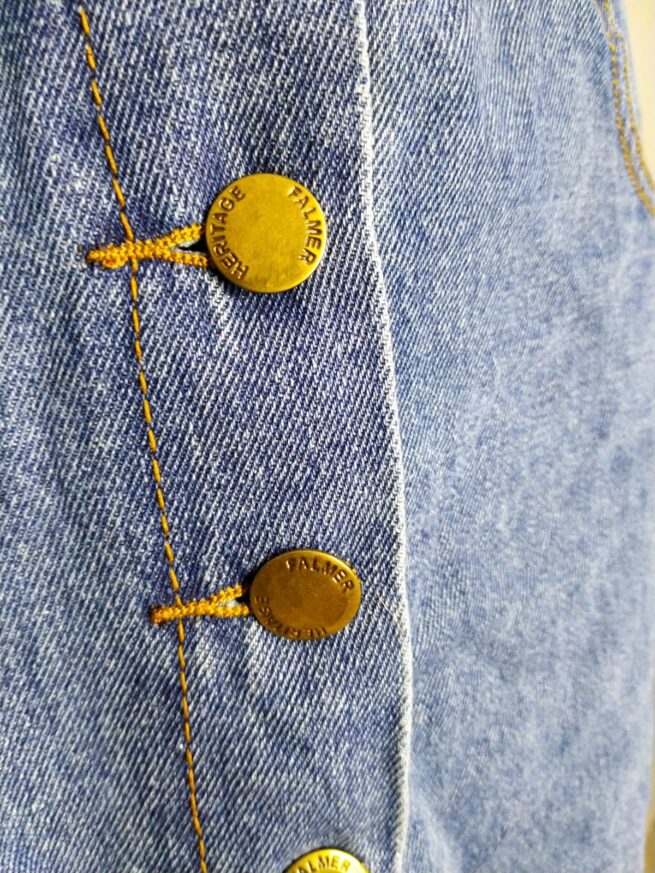 Falda denim azul M - Imagen 3