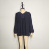 Blusa negra bordada L - Imagen 3