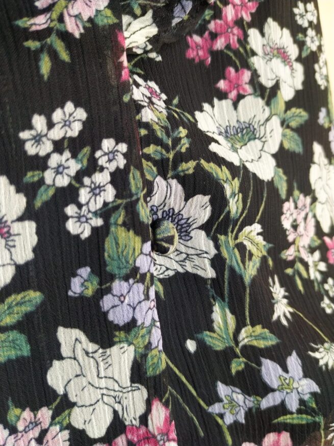 Blusa gasa negra L - Imagen 4