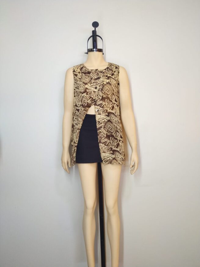 Blusa gasa café M