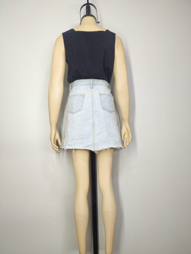 Falda denim celeste M - Imagen 2