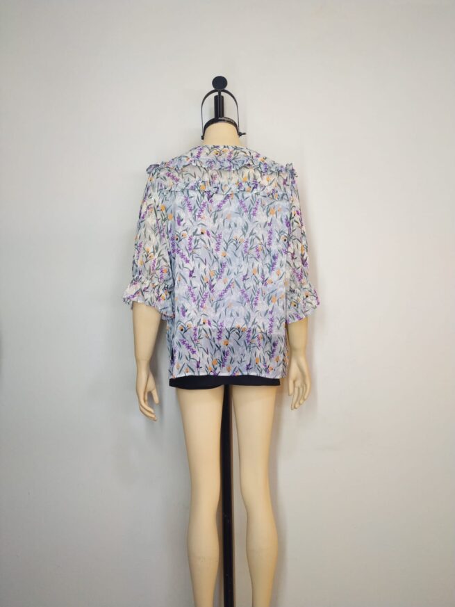 Blusa gasa gris L - Imagen 2