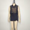 Blusa gasa negra M