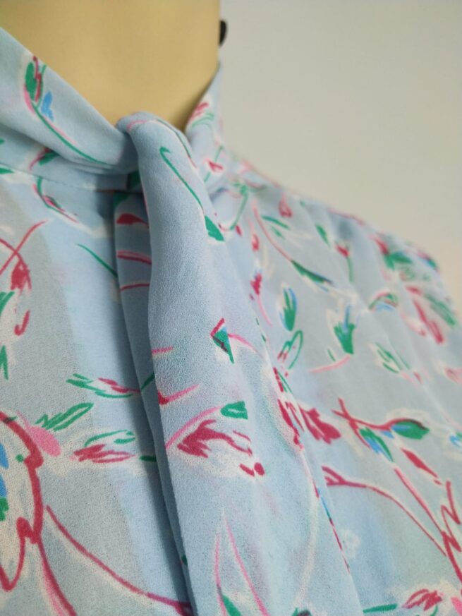 Blusa gasa celeste M - Imagen 4