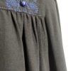 Blusa negra bordada L - Imagen 4