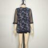 Blusa negra con encaje L - Imagen 3