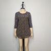 Blusa mesh azul mostaza L - Imagen 3