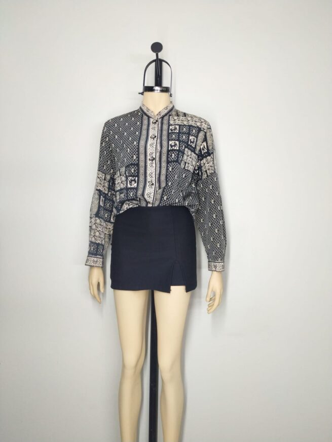 Blusa negro y beige ML