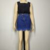 Falda denim azul XS
