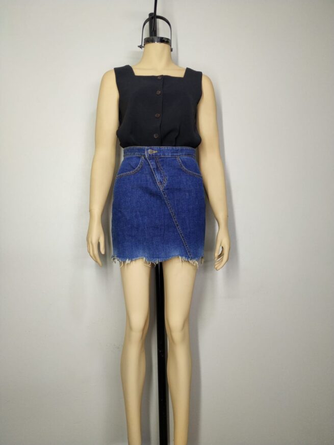 Falda denim azul XS