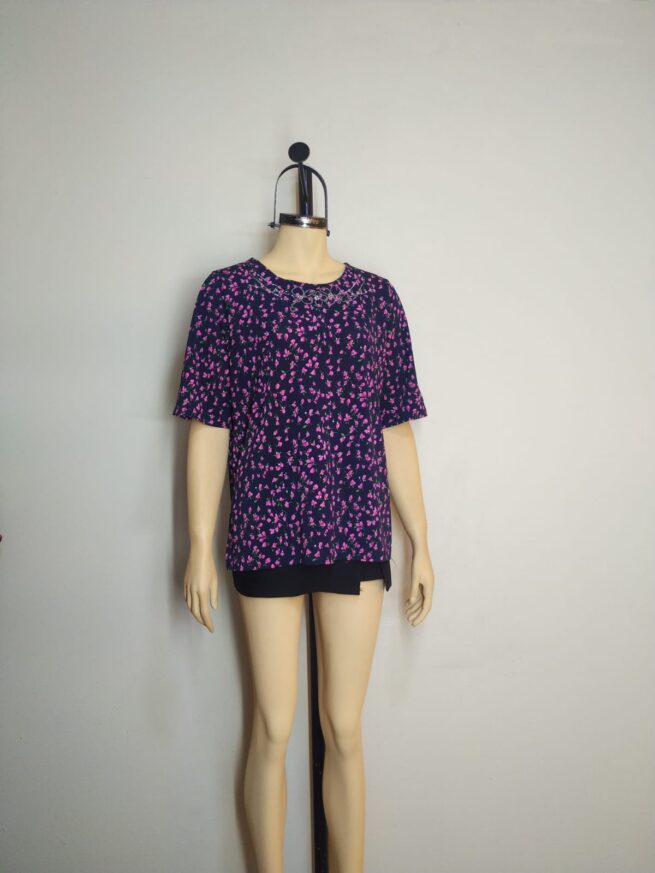 Blusa azul L - Imagen 3