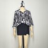 Blusa blanco negro L XL