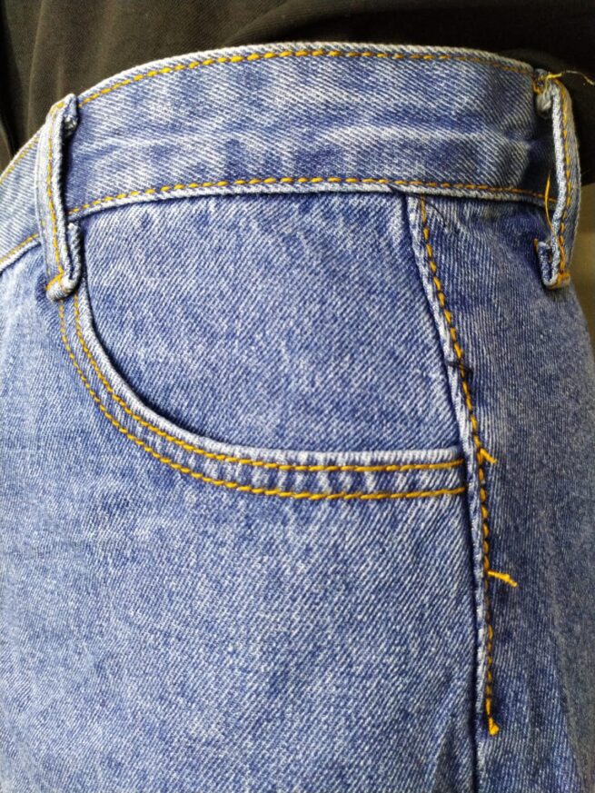 Falda denim azul M - Imagen 4