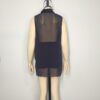Blusa gasa negra M - Imagen 2