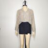 Blusa crema negro M
