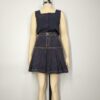 Falda denim grafito L