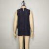 Blusa encaje y gasa negra M - Imagen 2