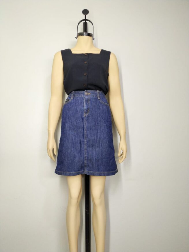 Falda denim azul SM