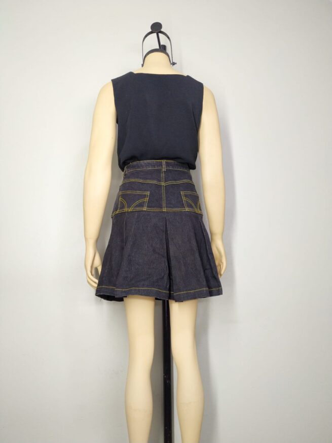 Falda denim grafito L - Imagen 2
