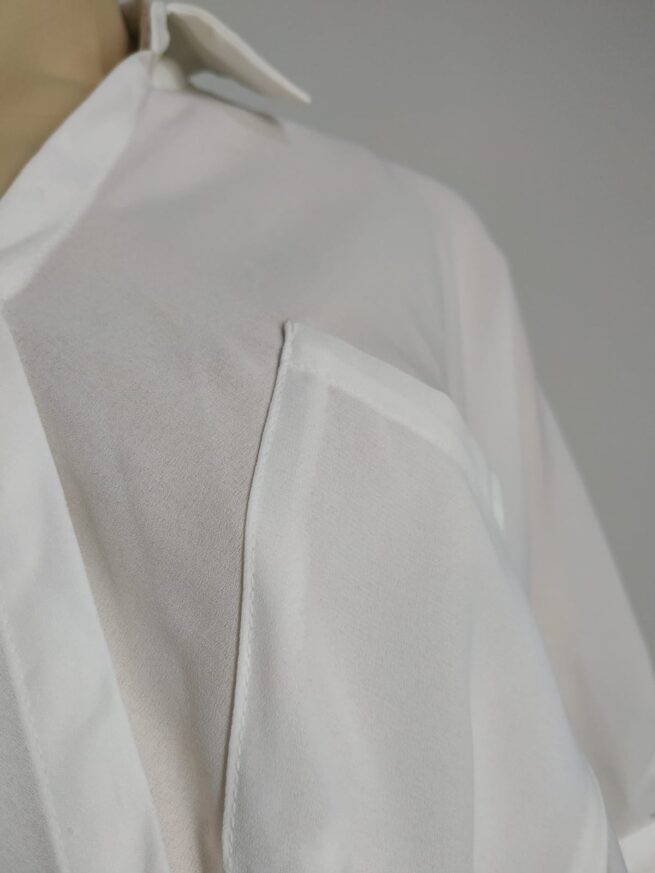 Blusa gasa blanca M - Imagen 3