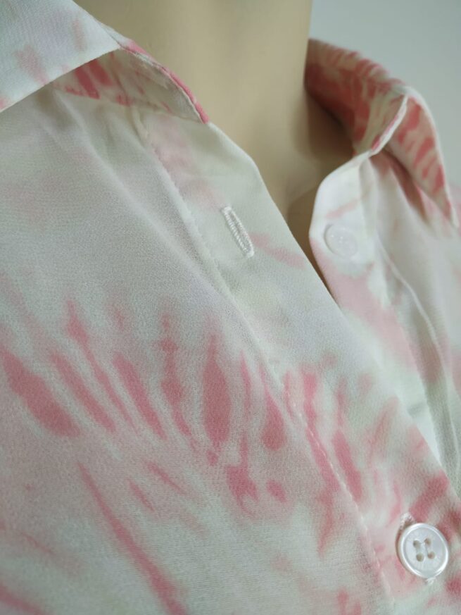 Blusa gasa rosa ML - Imagen 4
