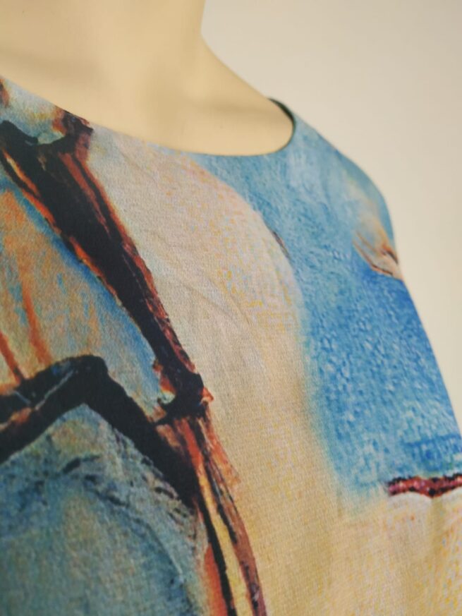 Blusa celeste M - Imagen 4