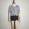 Blusa azul y blanca M
