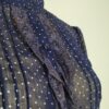 Blusa gasa azul S - Imagen 3