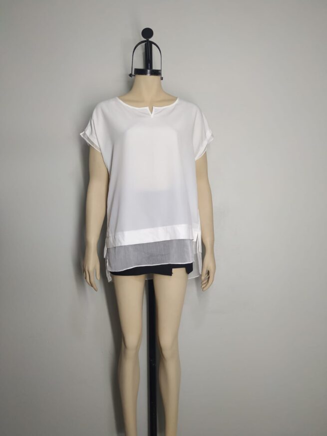 Blusa blanca L - Imagen 3