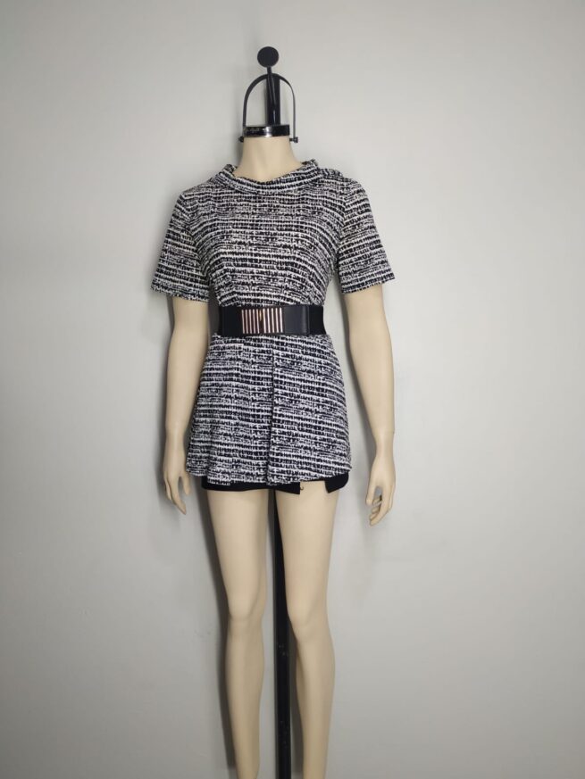 Blusa licrado negro blanco ML - Imagen 3