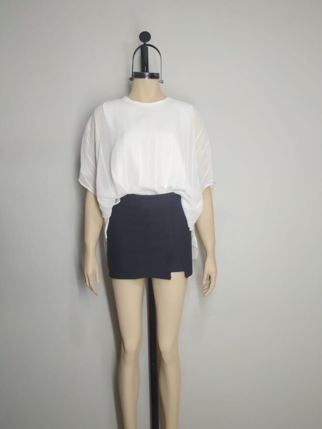 Blusa gasa blanca ML